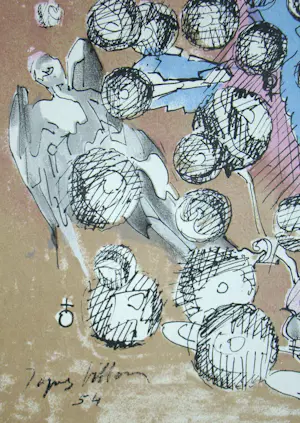 Jacques Villon - Planetaire constellatie - 1954 - Originele lithografie - Gesigneerd - Mourlot kopen? Bied vanaf 50!