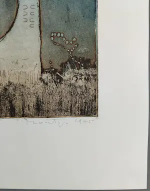 Jan Montyn - Second jour - Illusion - gesigneerde ets kopen? Bied vanaf 99!