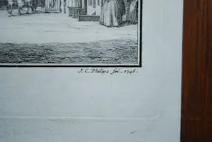 Jan Caspar Philips - Het stadhuis te Middelburg - gravure uit 1746 - kopen? Bied vanaf 1!