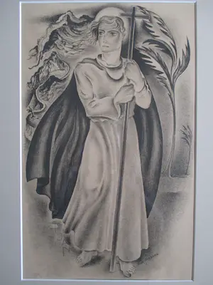 Lode Sengers - Ingelijste litho St. Jan kopen? Bied vanaf 30!