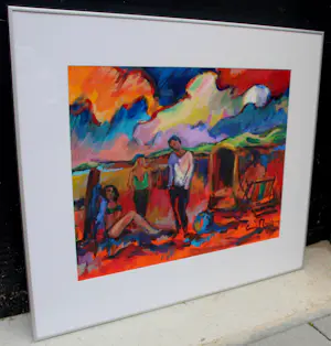 Arie Zuidersma - Acryl op doek: Terschelling - 1995 kopen? Bied vanaf 1500!
