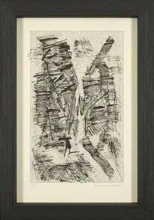 Jan Schoonhoven - Zeefdruk - Speciale editie - minimalistische meesterwerk - Fraai ingelijst kopen? Bied vanaf 590!