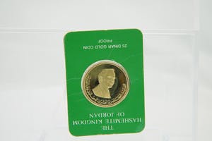 2441- GOUDEN 0.917/1000 Jordanie 25 jubilee king Hussein Munt - 25 dinar - 1977 kopen? Bied vanaf 620!