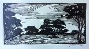 Jan Schonk - Houtsnede Wolfheze 1926 verkocht voor € 45!
