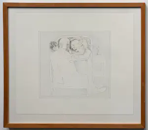 Co Westerik - handgesigneerde litho | 'Dokter met patiënt in ziekenhuis' | 1987 (INGELIJST) kopen? Bied vanaf 250!