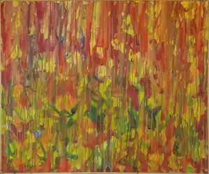 Janus Nuiten - Olieverf op doek, Zonder titel - Ingelijst verkocht voor € 43!