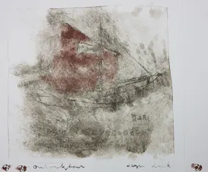 Anton Heyboer - Kleuren ets, Schip kopen? Bied vanaf 150!
