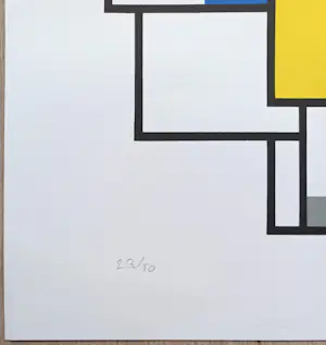 Joost Baljeu - Structures, zeefdruk (groot) kopen? Bied vanaf 150!