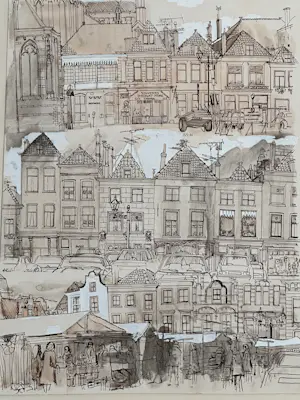Arien van Waterland - Delft, Grote Markt Nov '74 kopen? Bied vanaf 49!
