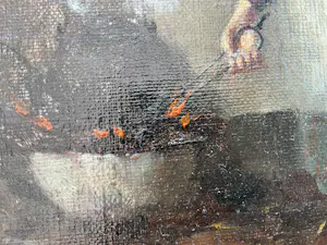 Hendrikus van Langen - Vrouw aan het koken kopen? Bied vanaf 70!