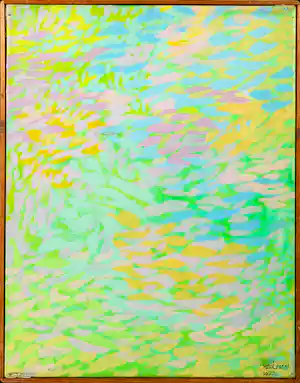 Bernard Koelman - Acryl op doek, Compositie 9 verkocht voor € 60!