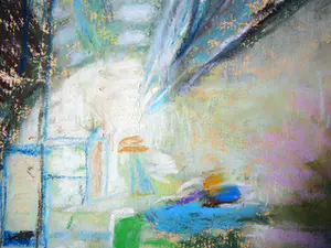 Mieke Claassen-Dillo - Amsterdam CS - pastel 1980- kopen? Bied vanaf 50!