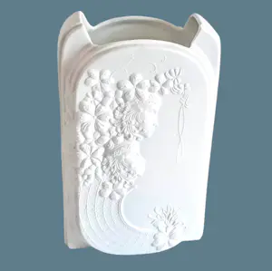 A.K. Kaiser Porzellan - Op Art Vase Bisquit Porzellan Design Wolfgang Gawantka signiert 70er Jahre kopen? Bied vanaf 70!
