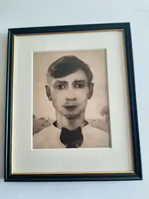Jan Mankes - Originele Heliogravure Zelfportret 1923 verkocht voor € 120!