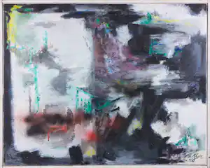 Albert Klijn - Olieverf op doek, ... Impressie - Ingelijst verkocht voor € 100!
