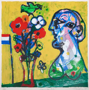 Hans Truijen - zeefdruk - Bloemen voor Gea 1/150 - 1995 - 25773 kopen? Bied vanaf 75!
