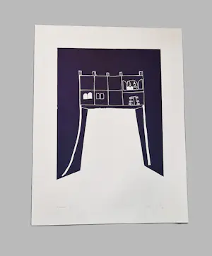 John Studulski - Amsterdam 1985 'nieuwe wilden' kleuren lithografie "V&I" potloodgesigneerd kopen? Bied vanaf 48!