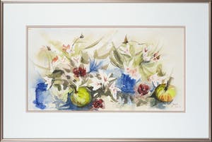Niet of onleesbaar gesigneerd - Aquarel, Zonder titel - Ingelijst kopen? Bied vanaf 1!