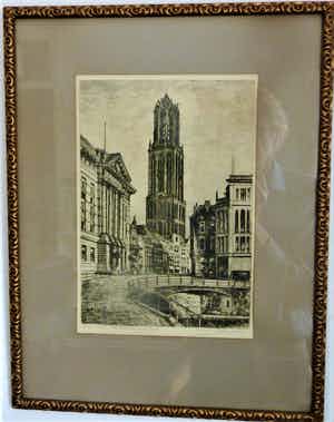 Marius Johannes Janssen - Stadhuis en Dom te Utrecht verkocht voor € 40!
