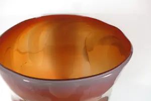 Bernard Heesen - Glasobject, Zeer grote oranje vaas kopen? Bied vanaf 200!