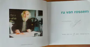 Ru van Rossem - Leeuwenpaar – Sepia krijttekening + gesigneerd boek kopen? Bied vanaf 49!