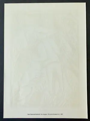 Karl Schmidt-Rottluff - Der Angler. Original-Holzschnitt Werkverzeichnis Rathenau 4 kopen? Bied vanaf 130!