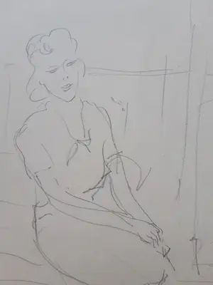 Rene Mels - Naakt ( voorkant) en Zittende dame (achterkant) kopen? Bied vanaf 35!