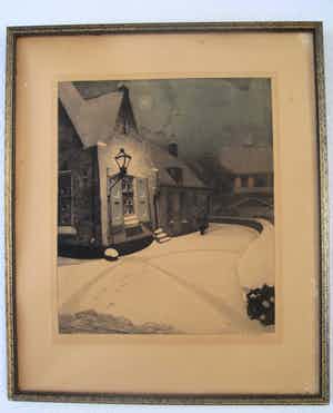 Hendrik Henrichs - Winteravond. verkocht voor € 35!