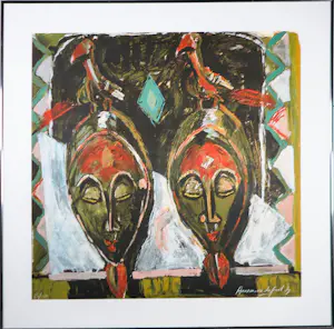 Annemarie de Groot - Litho op papier, Zonder titel - Ingelijst kopen? Bied vanaf 40!