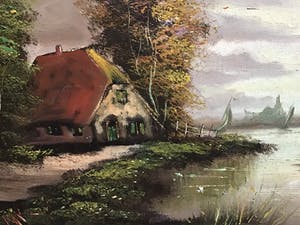 Niet of onleesbaar gesigneerd - Voor anker. kopen? Bied vanaf 1!
