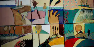 Jeroen Krabbé - Zeefdruk: 'Voor Henk' - 1992(groot werk) verkocht voor € 150!