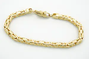 59 - Nieuwe en massief 18 Krt geel-gouden armband - Konings schakel - ZWAAR! kopen? Bied vanaf 1260!