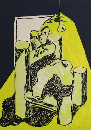 Jan Sierhuis - gesigneerde litho kopen? Bied vanaf 20!