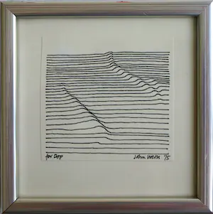 Niet of onleesbaar gesigneerd - Ingelijste inkttekening , Landschap - 1975 kopen? Bied vanaf 1!