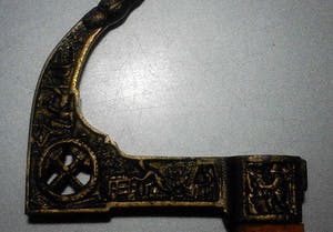 Brons (Onbekend) - Mijnwerker wandelstok kopen? Bied vanaf 24!
