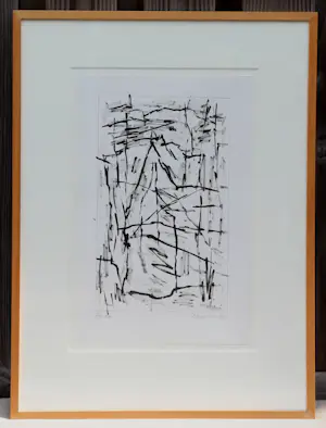 Jan Schoonhoven - Ingelijste tekening - 1990 (nette lijst!) kopen? Bied vanaf 2500!