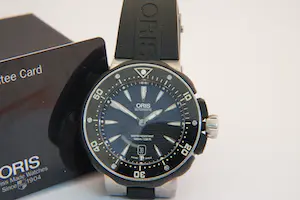 131- Robuuste ORIS - ProDiver Date - sport horloge met orig. Duikklok verpakking kopen? Bied vanaf 630!