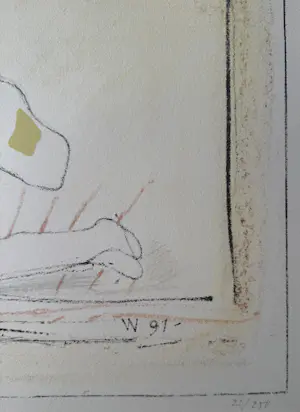 Co Westerik - handgesigneerde kleurenzeefdruk | 'Paar in landschap' | 1991 kopen? Bied vanaf 225!