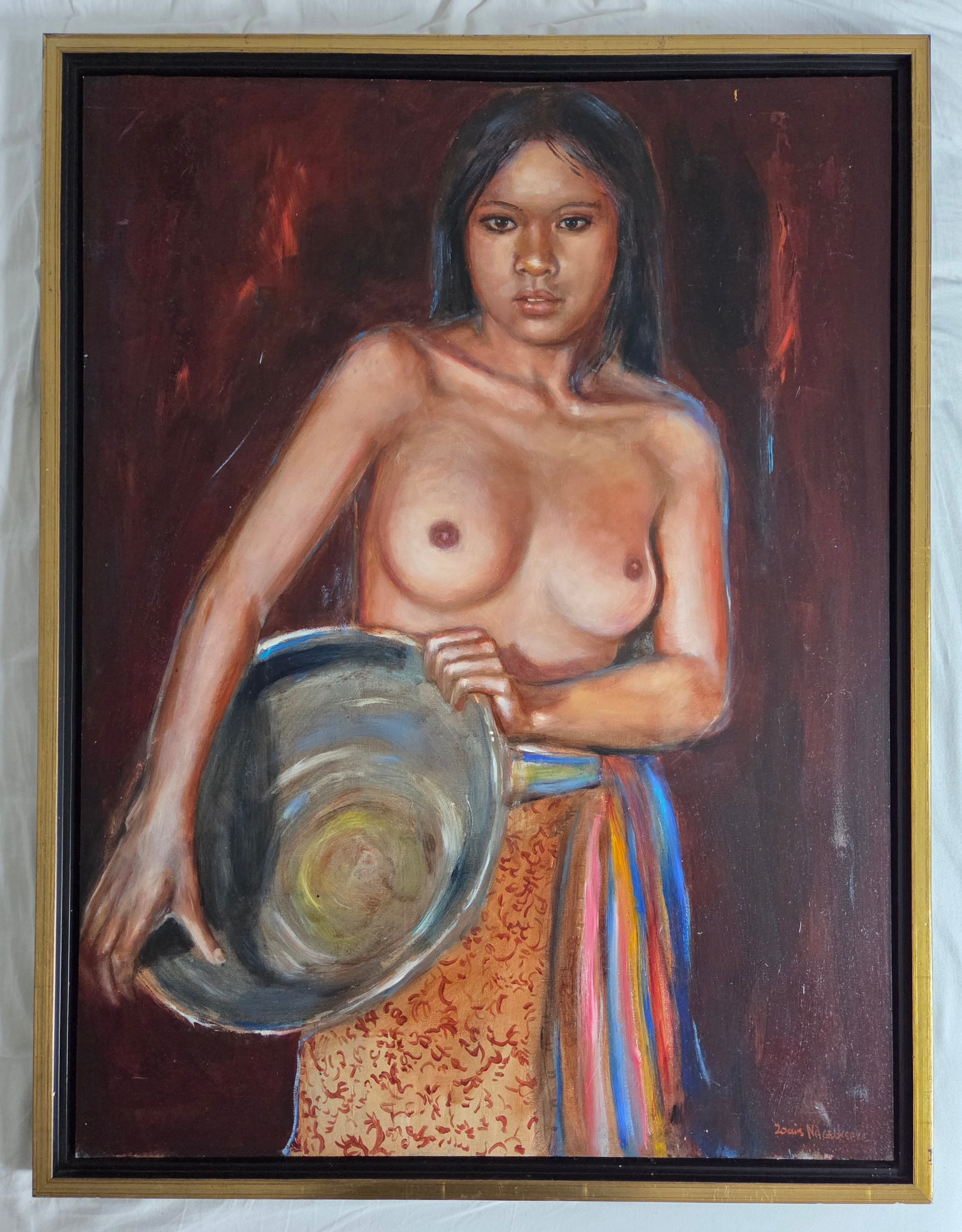 Louis Nagelkerke - Portret vrouw. Naakt. kopen? Bied vanaf 699!