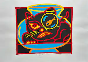 Marijke van Os - Crazy cat verkocht voor € 35!
