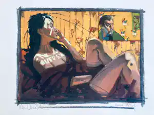 Nico Vrielink - Confrontations with Gauguin III verkocht voor € 75!