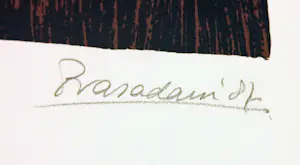 Prasadam - Zeefdruk, Lot van 10 abstracte composities kopen? Bied vanaf 80!
