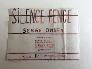 Serge Onnen - Silence Fence - gedeelte gezeefdrukt behang kopen? Bied vanaf 1!