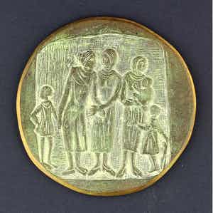 Inka Klinckhard - Bronzen penning: Moederdag, 1975 verkocht voor € 100!