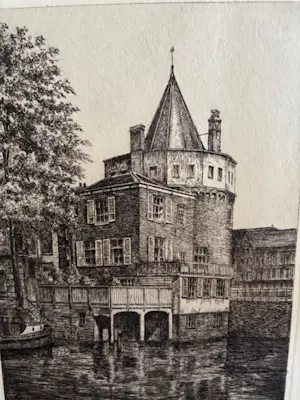 Frans IJserinkhuijsen - Schreierstoren te Amsterdam, 1950 kopen? Bied vanaf 30!