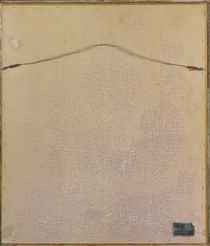 Niet of onleesbaar gesigneerd - Tekening in pastelkrijt, landschap met boerderij - Ingelijst kopen? Bied vanaf 1!