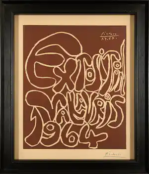 Pablo Picasso - Exposition Vallauris 1964 - gesigneerde originele linosnede kopen? Bied vanaf 8400!