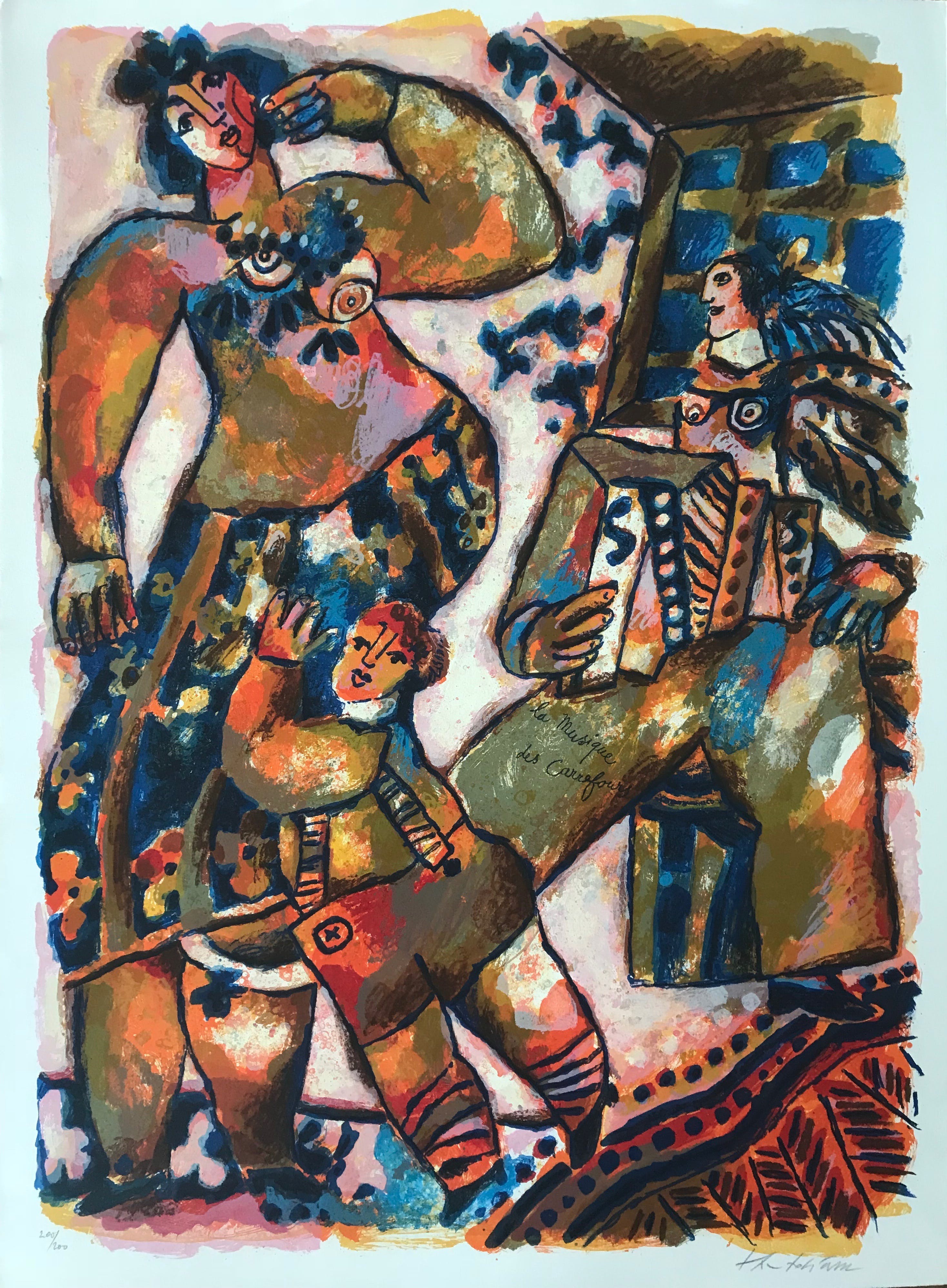 Theo Tobiasse - Kleurenlitho - Gesigneerd - 200/200 - Zonder lijst kopen? Bied vanaf 195!