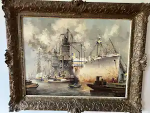 Marius de Jongere - graanoverslag (elevator) te Rotterdam-Maashaven in 1937 verkocht voor € 1062!