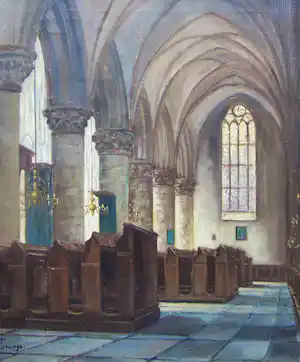 Albert Torringa - Kerktinterieur verkocht voor € 50!